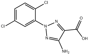 5-Amino-2-(2,5-dichloro-phenyl)-2H-[1,2,3]triazole-4-carboxylic acid Structure