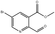 Methyl 5-bromo-2-formylpyridine-3-carboxylate Structure