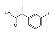 (RS)-2-(3'-iodophenyl)propanoic acid结构式