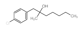 Benzeneethanol,4-chloro-a-methyl-a-pentyl-结构式