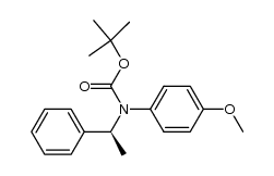 (S)-tert-butyl (4-methoxyphenyl)(1-phenylethyl)carbamate Structure