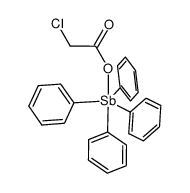 tetraphenyl-5-stibanyl 2-chloroacetate结构式