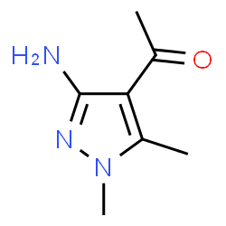 Ethanone, 1-(3-amino-1,5-dimethyl-1H-pyrazol-4-yl)- (9CI)结构式