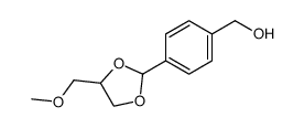 (4-(4-(methoxymethyl)-1,3-dioxolan-2-yl)phenyl)methanol结构式