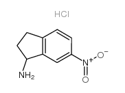 1-AMINO-6-NITROINDAN HYDROCHLORIDE structure