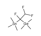 Trimethyl-[1,2,2-trifluor-1-trimethyl-stannyl-ethyl]-german Structure