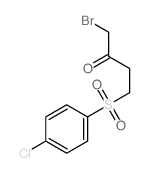 2-Butanone,1-bromo-4-[(4-chlorophenyl)sulfonyl]-结构式