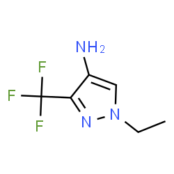 1-ethyl-3-(trifluoromethyl)-1H-pyrazol-4-amine结构式