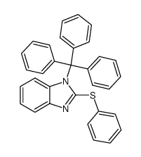 2-(phenylsulfanyl)-1-(triphenylmethyl)benzimidazole Structure