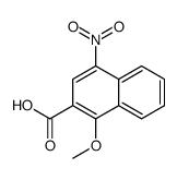 1-methoxy-4-nitronaphthalene-2-carboxylic acid Structure