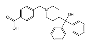 4-[[4-[hydroxy(diphenyl)methyl]piperidin-1-yl]methyl]benzoic acid Structure