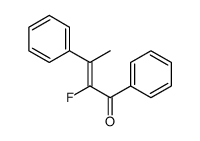 2-fluoro-1,3-diphenylbut-2-en-1-one结构式