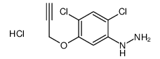 (2,4-dichloro-5-prop-2-ynoxyphenyl)hydrazine,hydrochloride Structure