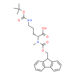 Fmoc-N-Me-D-Orn(Boc)-OH结构式