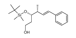 (3S,4R,5E)-3-{[(tert-butyl)dimethylsilyl]oxy}-4-methyl-6-phenyl-5-hexen-1-ol Structure
