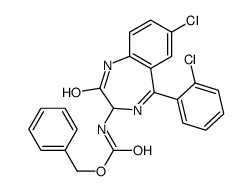 (R,S)-Z-3-AMINO-7-CHLORO-5-(2-CHLOROPHENYL)-2-OXO-1,4-BENZODIAZEPINE结构式