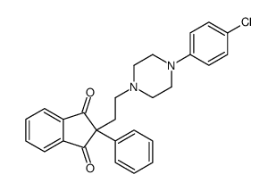 2-[2-[4-(p-Chlorophenyl)-1-piperazinyl]ethyl]-2-phenyl-1,3-indanedione结构式