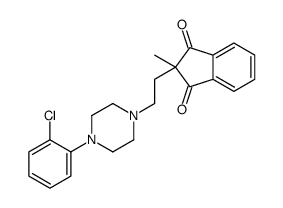2-[2-[4-(o-Chlorophenyl)-1-piperazinyl]ethyl]-2-methyl-1,3-indanedione结构式