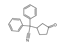 2-(3-oxocyclopentyl)-2,2-diphenylacetonitrile结构式