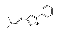 N,N-dimethyl-N'-(5-phenyl-1H-pyrazol-3-yl)methanimidamide Structure