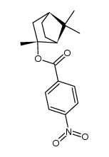 2,7,7-Trimethyl-endo-norbornyl-(2)-p-nitro-benzoat Structure