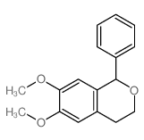 1H-2-Benzopyran,3,4-dihydro-6,7-dimethoxy-1-phenyl-结构式
