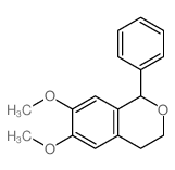 1H-2-Benzopyran,3,4-dihydro-6,7-dimethoxy-1-phenyl- Structure