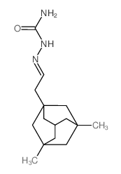 Hydrazinecarboxamide,2-[2-(3,5-dimethyltricyclo[3.3.1.13,7]dec-1-yl)ethylidene]-结构式
