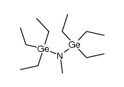 bis(triethylgermyl)methylamine Structure