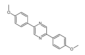2,5-bis(4-methoxyphenyl)pyrazine Structure