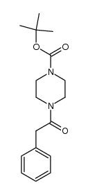 tert-butyl 4-(2-phenylacetyl)piperazine-1-carboxylate结构式