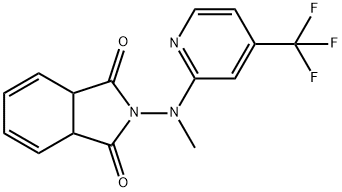 1h-isoindole-1,3(2h)-dione, 3a,7a-dihydro-2-[methyl[4-(trifluoromethyl)-2-pyridinyl]amino]-结构式
