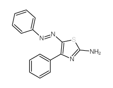 2-Thiazolamine,4-phenyl-5-(2-phenyldiazenyl)-结构式