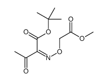 2-[(2-Methoxy-2-oxoethoxy)imino]-3-oxobutanoic acid 1,1-dimethylethyl ester Structure