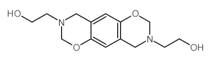 2-[3-(2-hydroxyethyl)-2,4,7,9-tetrahydro-[1,3]oxazino[6,5-g][1,3]benzoxazin-8-yl]ethanol结构式