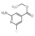 4-Pyridinecarboxylicacid, 2-amino-6-chloro-, ethyl ester structure