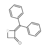 3-Thietanone,2-(diphenylmethylene)- structure