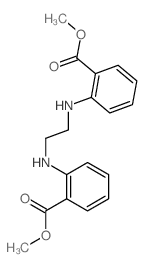 Anthranilic acid,N,N'-ethylenedi-, dimethyl ester (8CI) structure