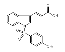 3-(1-[(4-methylphenyl)sulfonyl]-1h-indol-3-yl)acrylic acid Structure