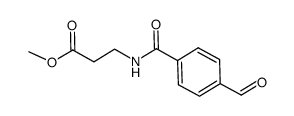 3-(4-formylbenzoylamino)propionic acid methyl ester结构式
