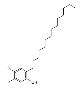 4-chloro-6-tetradecyl-m-cresol structure