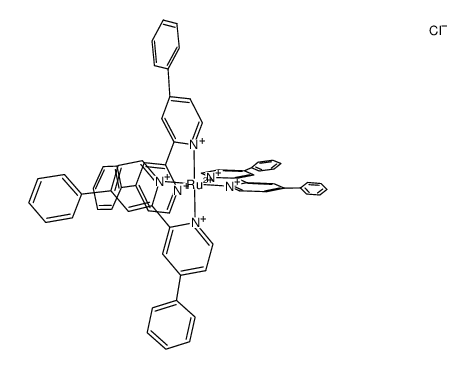 {tris(4,4'-diphenyl-2,2'-bipyridine)ruthenium(II)}Cl2 Structure