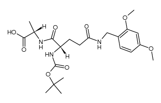 Boc-Gln(Dmb)-Ala-OH结构式