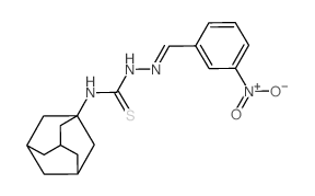 Hydrazinecarbothioamide,2-[(3-nitrophenyl)methylene]-N-tricyclo[3.3.1.13,7]dec-1-yl- Structure