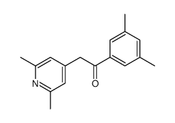 1-(3,5-dimethylphenyl)-2-(2,6-dimethylpyridin-4-yl)ethanone结构式