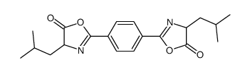 4-(2-methylpropyl)-2-[4-[4-(2-methylpropyl)-5-oxo-4H-1,3-oxazol-2-yl]phenyl]-4H-1,3-oxazol-5-one Structure