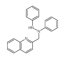 1,2-diphenyl-1-(quinolin-2-ylmethyl)hydrazine结构式