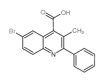 6-BROMO-3-METHYL-2-PHENYLQUINOLINE-4-CARBOXYLICACID Structure