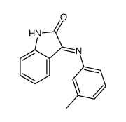 3-(3-methylanilino)indol-2-one结构式