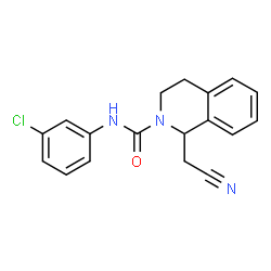 N-(3-Chlorophenyl)-1-(cyanomethyl)-3,4-dihydro-2(1H)-isoquinolinecarboxamide Structure